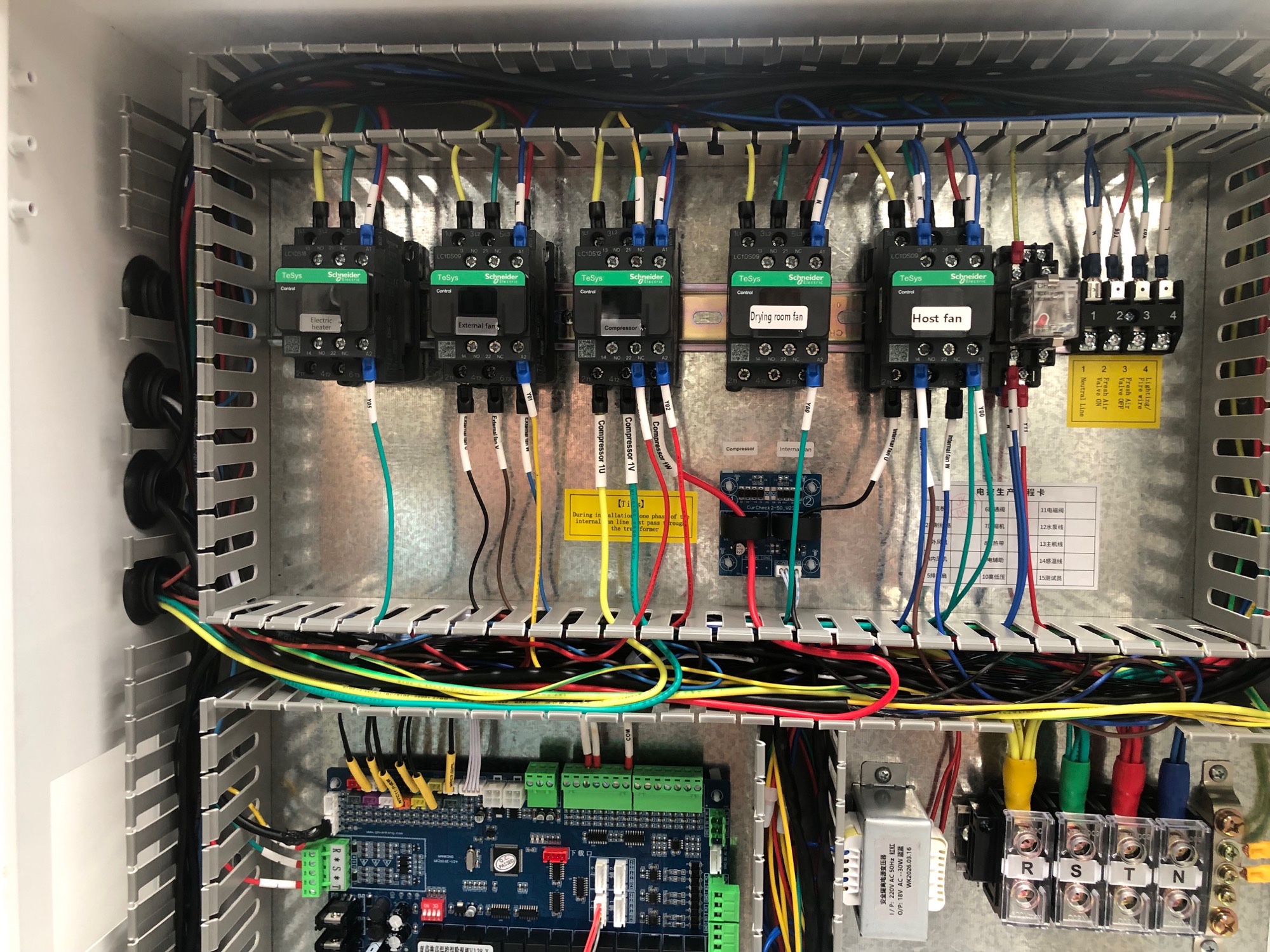 HPDRYER electrical control cabinet for an industrial drying system